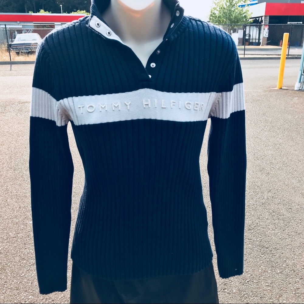 Vintage Tommy Hilfiger Navy Blue Sweater